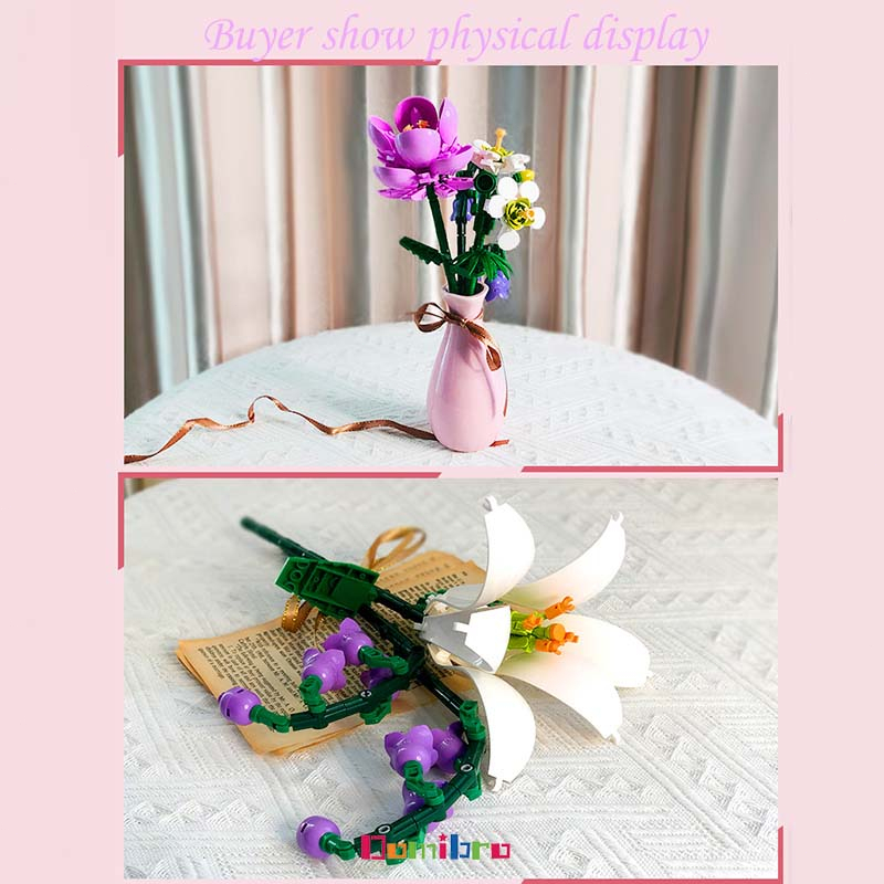 Mô Hình Lego Hoa Bông Hoa hướng dương Đồ Chơi Lắp Ráp DIY Sáng tạo Hoa Đáng Yêu