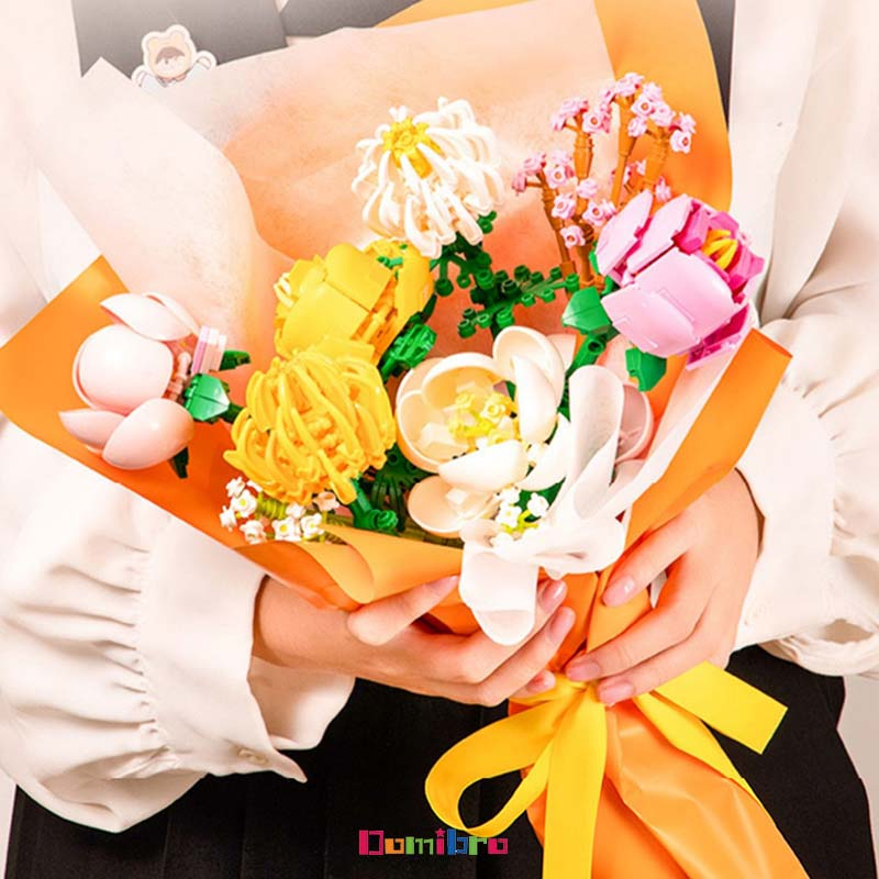 Mô Hình Lego Hoa Bông Hoa hướng dương Đồ Chơi Lắp Ráp DIY Sáng tạo Hoa Đáng Yêu