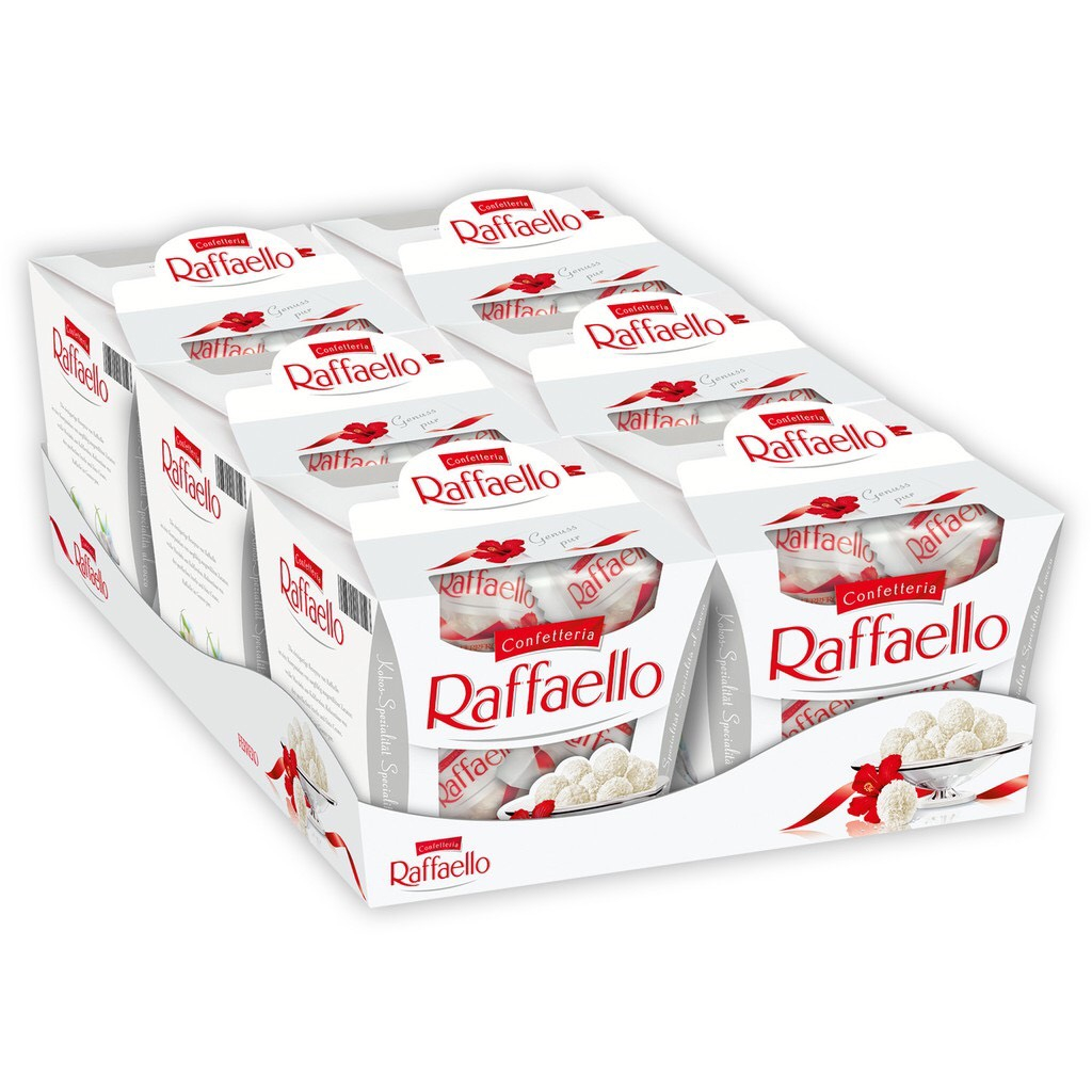 Combo 6 Hộp Kẹo socola phủ dừa Ferrero Confetteria Raffaello . Date Mới