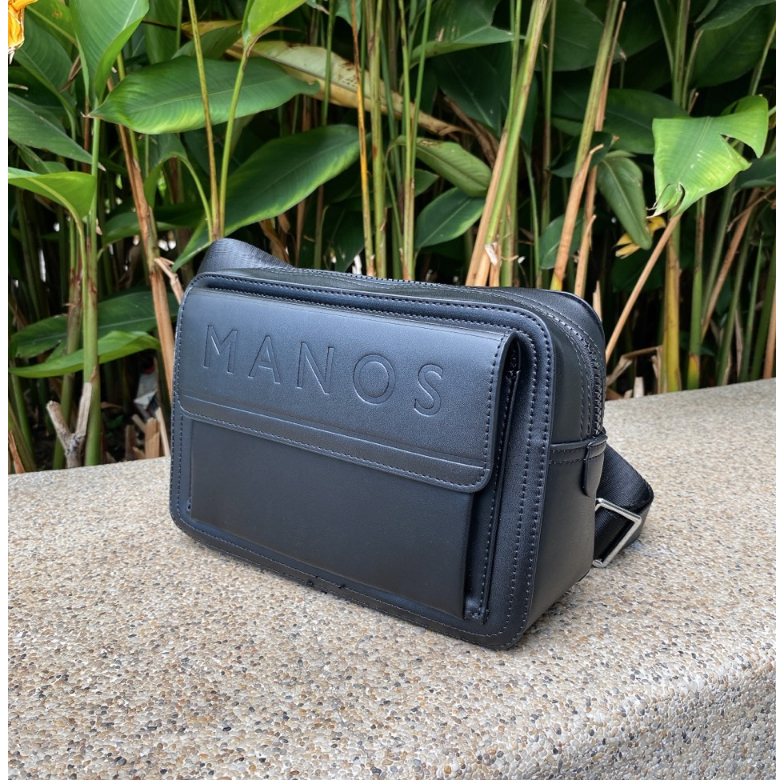 Túi da nam đeo chéo văn phòng du lịch Manos