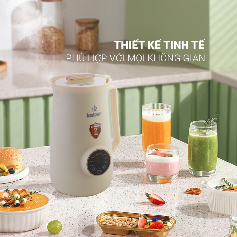 Máy làm sữa hạt mini Máy xay nấu sữa hạt đa năng KALPEN H1, H2 công suất 750w dung tích 600ml model 2023 bảo hành 2 năm