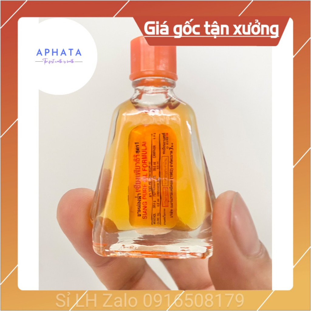 Dầu Gió Thái Lan chính hãng hiệu ông già Siang Pure Oil 3cc và 7cc