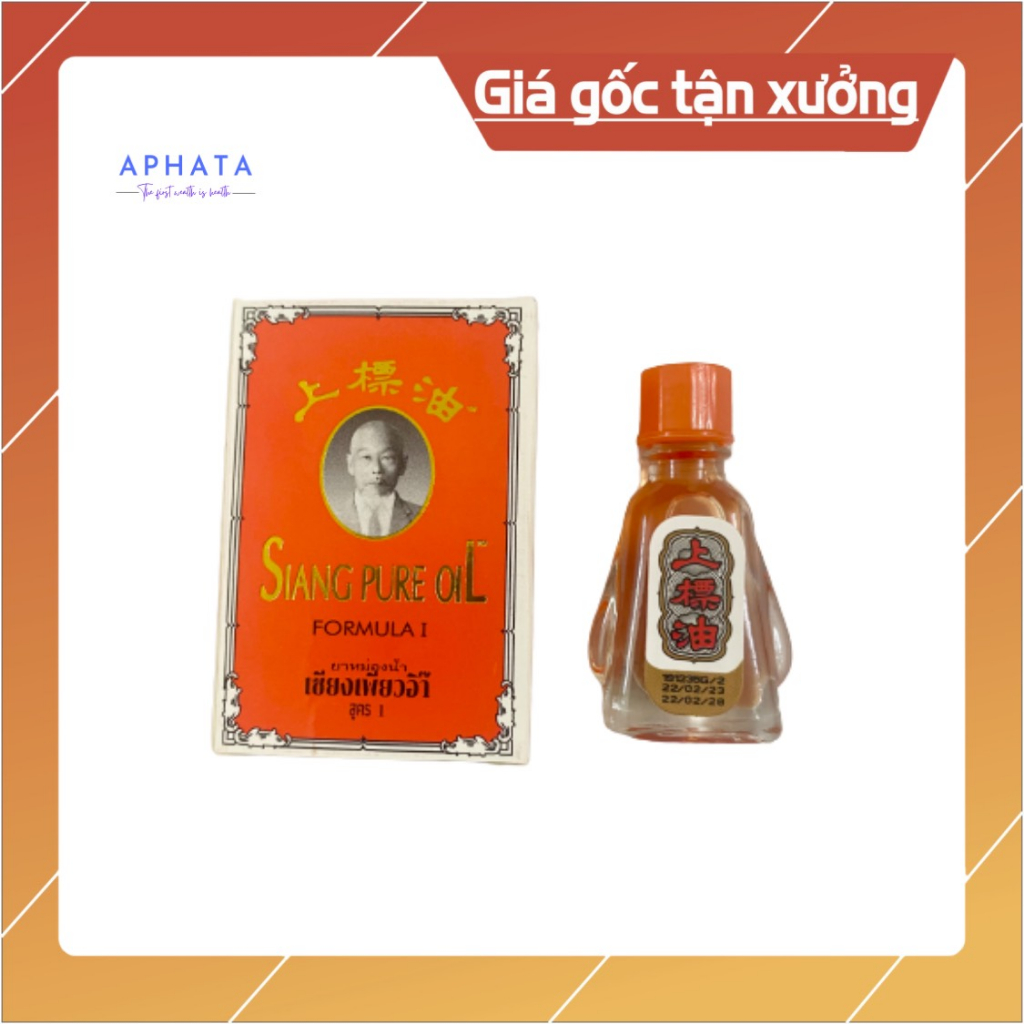 Dầu Gió Thái Lan chính hãng hiệu ông già Siang Pure Oil 3cc và 7cc
