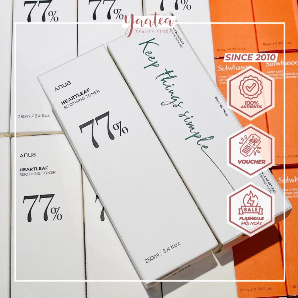 Toner Giảm Mụn Heartleaf Soothing Anua 77%