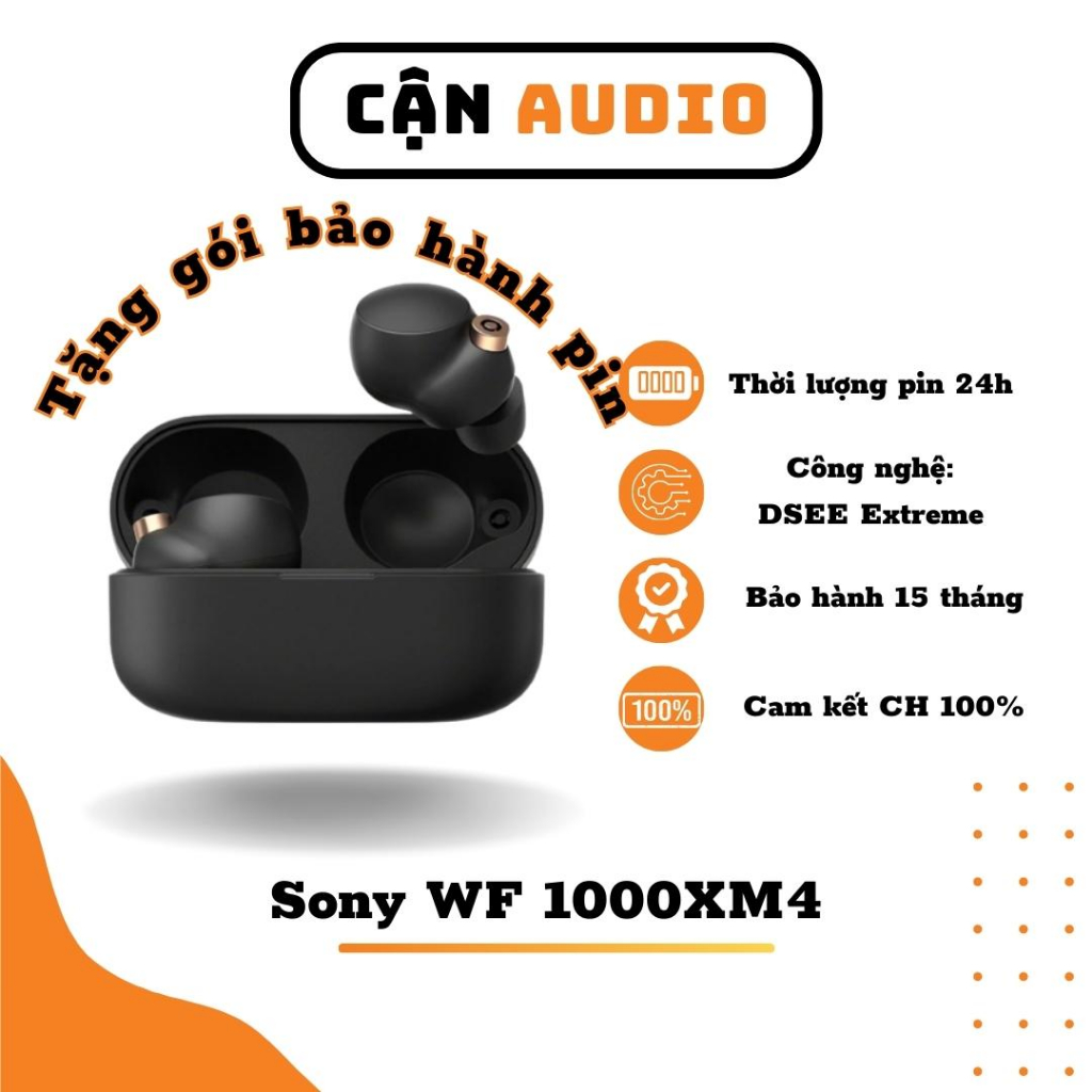 Tai Nghe Bluetooth Sony WF 1000XM4 Chính Hãng Cận Audio