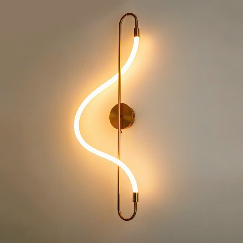Đèn tường LED hình nốt nhạc kiểu dáng độc đáo trang trí nhà cửa sang trọng, hiện đại