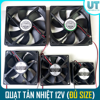 Quạt tản nhiệt 12V 3000RPM - Đủ kích cỡ quạt 4x4cm 6x6cm 8x8cm 9x9cm 12x12cm (CHÍNH HÃNG)