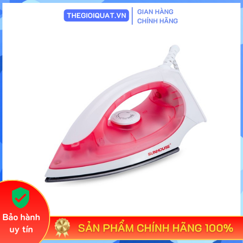 Bàn ủi khô Sunhouse SHD1072 công suất 1100W đế chống chính, cảm biến nhiệt an toàn - Hàng chính hãng