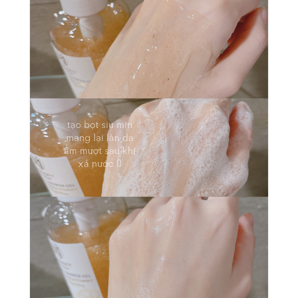 500ml / Sữa tắm trắng da Vitamin C + Cam Mandarin
