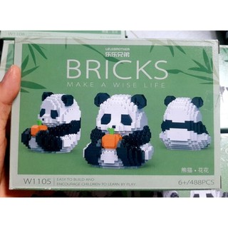 Lego gấu trúc Panda(12 mẫu)