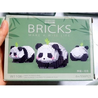 Lego gấu trúc Panda(12 mẫu)