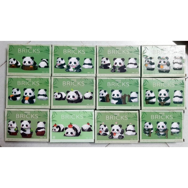 Lego gấu trúc Panda(12 mẫu)