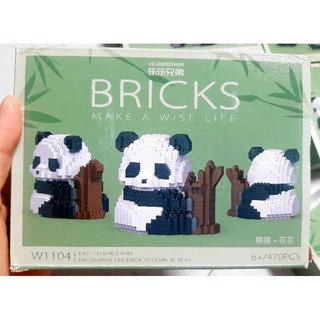 Lego gấu trúc Panda(12 mẫu)
