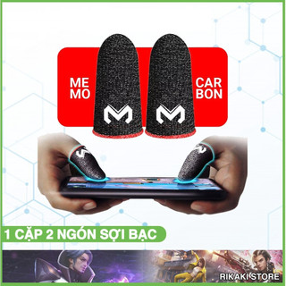 Bộ 2 Găng Ngón Tay Chơi Game MEMO HL03 Sợi Bạc Cảm Ứng Chống Mồ Hôi Cho Liên Quân, Tốc Chiến, PUBG, Free Fire