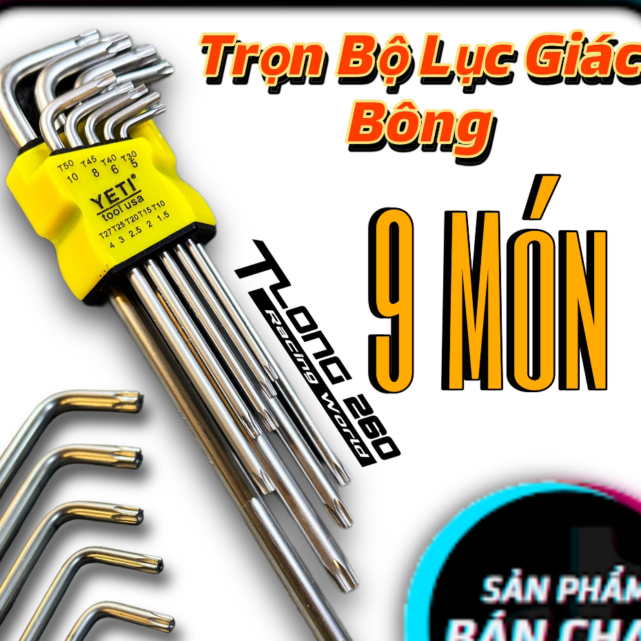 Bộ lục giác Bông 9 món đa năng