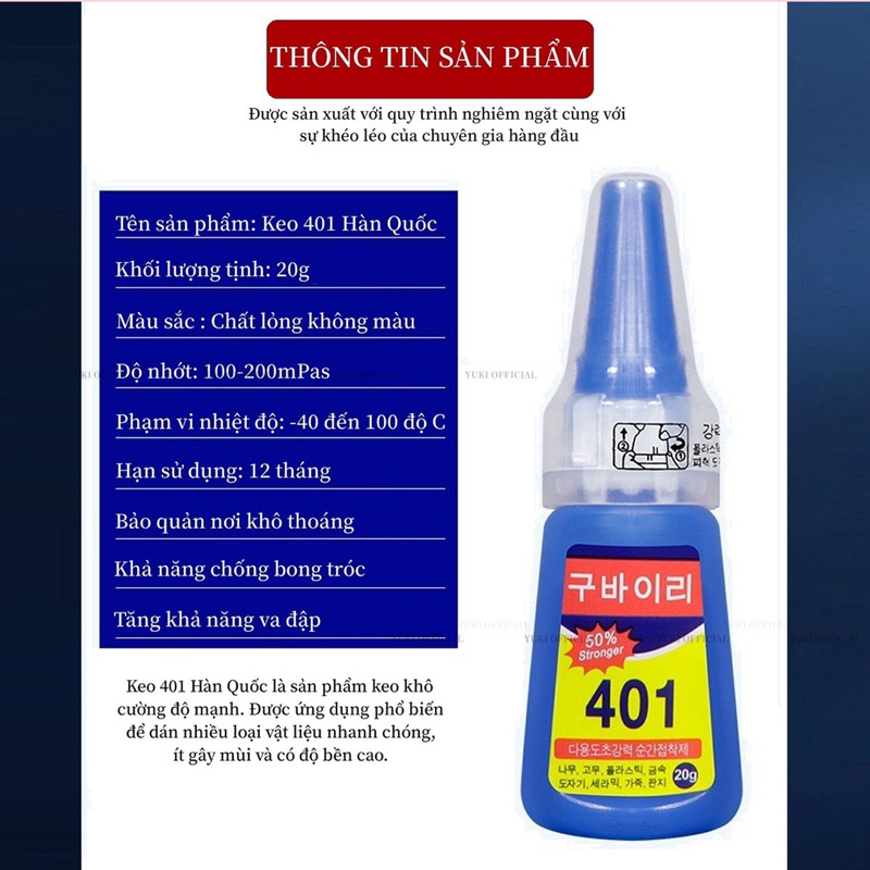 Keo 401 chính hãng - keo gắn móng giả siêu chắc - keo nhật MT - keo úp móng - keo gắn đá siêu chắc - keo dán móng
