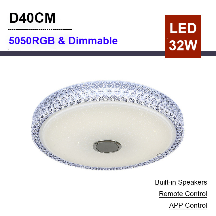 Đèn Trần LED RGB 50CM 90W Ứng Dụng Từ Xa Bluetooth Music Light Home Đèn Trần Thông Minh Hỗ Trợ