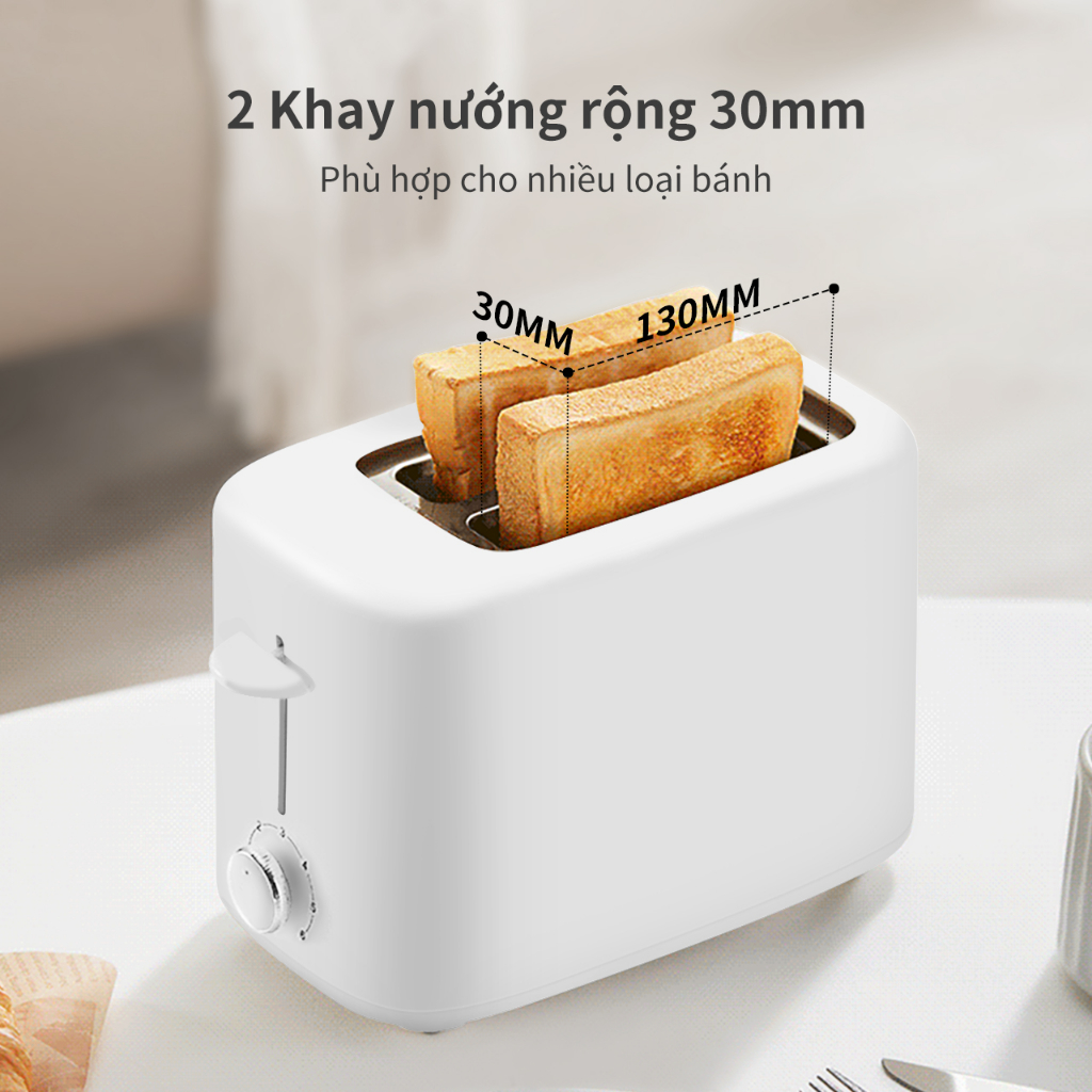 Máy nướng bánh mì SIMPLUS DRSH006 800W làm bánh kẹp sandwich đa năng cho gia đình