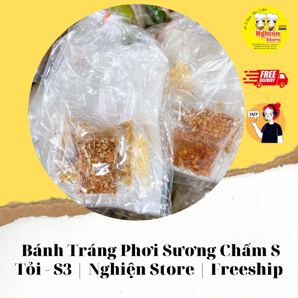 Combo 10 Bánh Tráng Phơi Sương Chấm Tỏi - S3 | Nghiện Store | Freeship