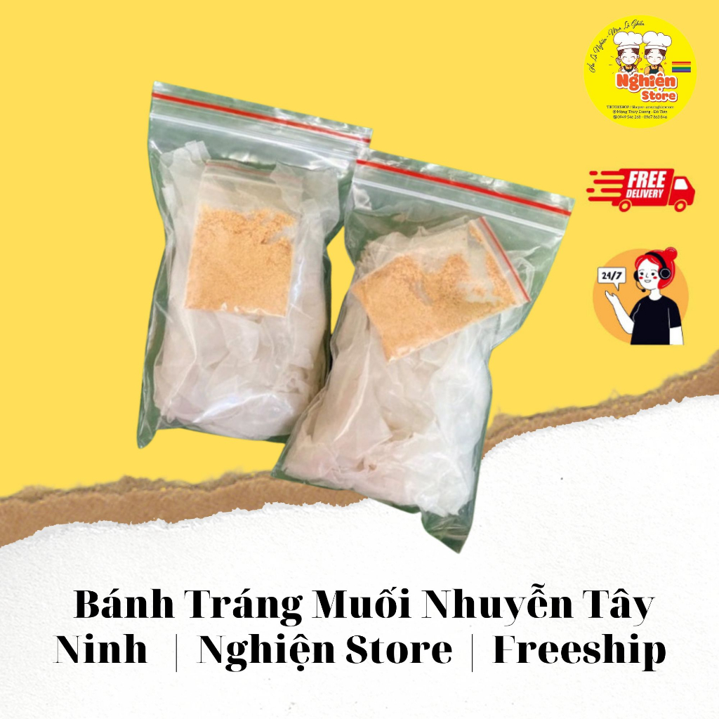 Combo 5 Bịch Bánh Tráng Phơi Sương Muối Nhuyễn Chính gốc Trảng Bàng Tây Ninh