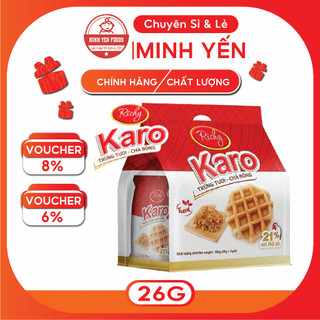 24 cái- Bánh trứng tươi chà bông Karo Richy