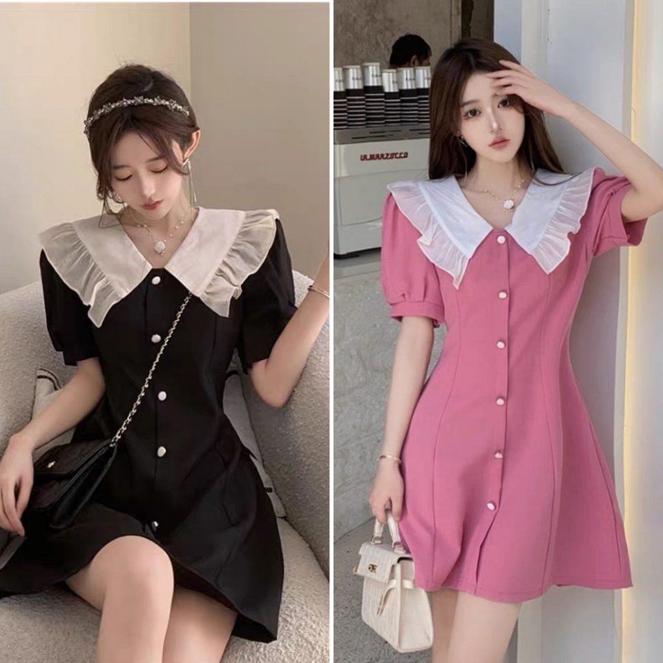 Đầm Váy Thiết Kế Thời Trang Bigsize Tiểu Thư Cổ Bèo 50-95kg Noel Noen