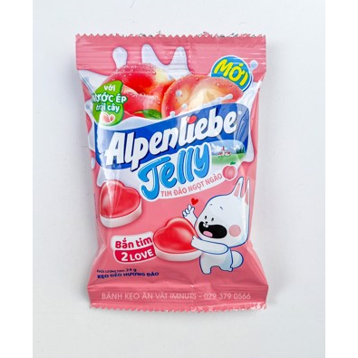 Kẹo Dẻo Alpenliebe Jelly Tim Đào Ngọt Ngào
