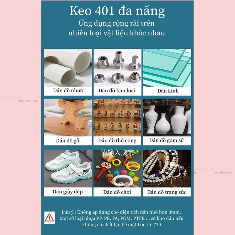 Keo 401 chính hãng - keo gắn móng giả siêu chắc - keo nhật MT - keo úp móng - keo gắn đá siêu chắc - keo dán móng