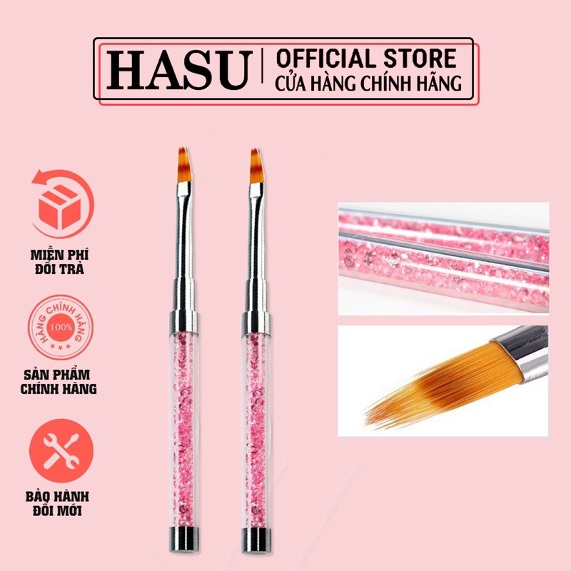 Cọ kéo làm Omber 2 màu gel cán đá cao cấp