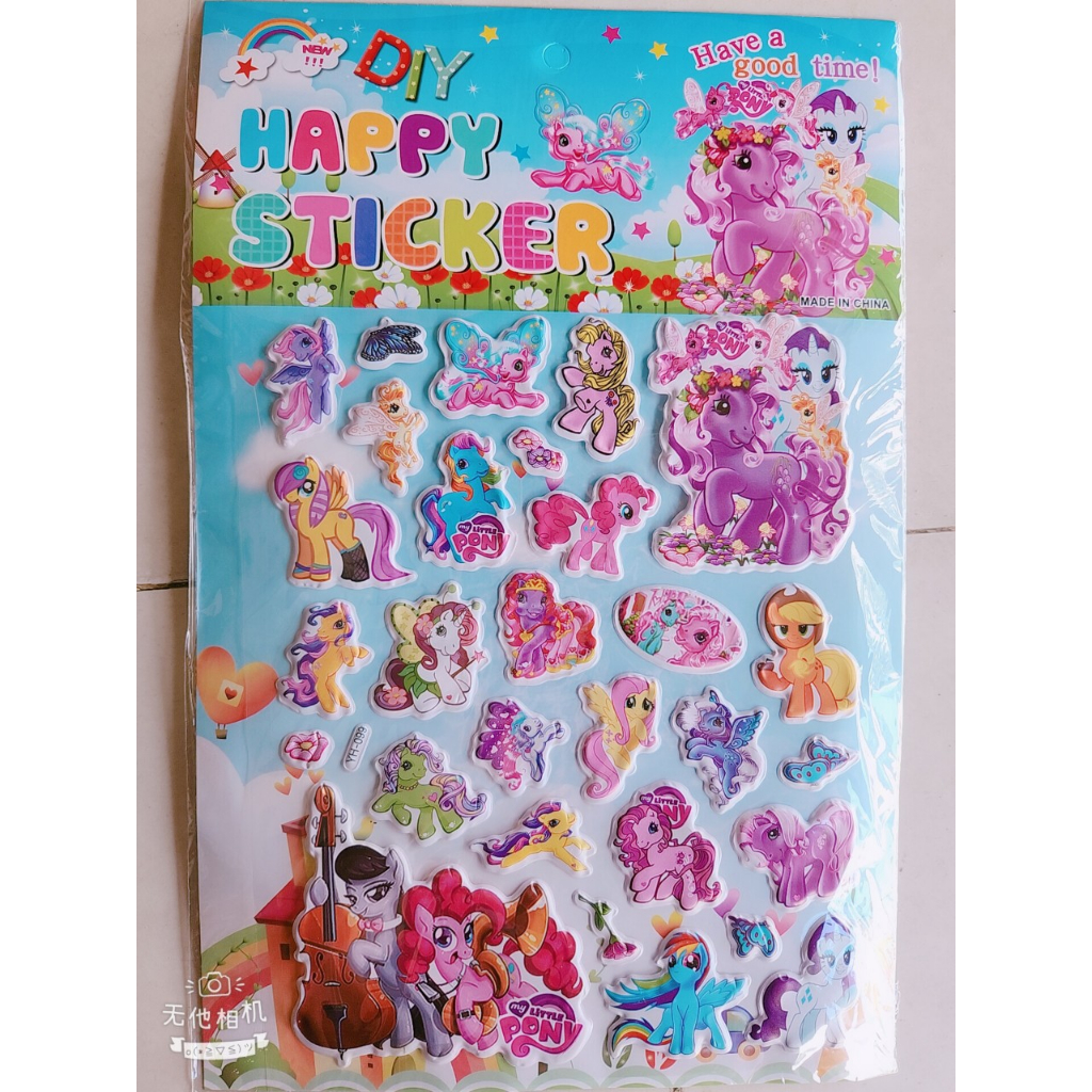 STICKER HÌNH DÁN NỔI 3D NHIỀU MẪU HOẠT HÌNH DỄ THƯƠNG CHO BÉ LOẠI LỚN A4