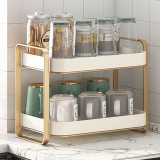 Kệ 2 tầng úp cốc chén, đựng đồ đa năng, chất liệu nhựa pp, khung inox 304 chống rỉ bền màu.