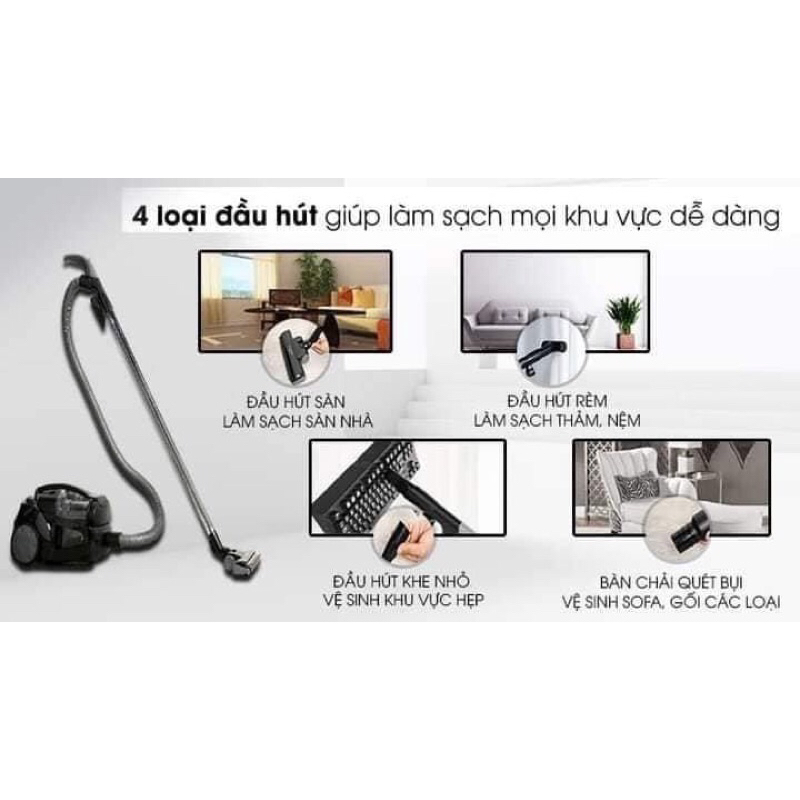 Máy hút bụi dạng hộp Panasonic MC-CL575KN49 2000w