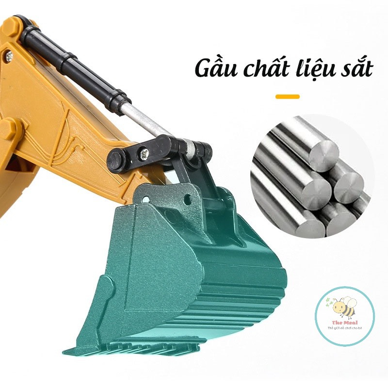 Xe cẩu múc điều khiển từ xa Gầu SẮT pin SẠC 6 kênh, Đồ Chơi Xe Cẩu , Máy Xúc bánh Xích,đồ chơi thông minh cho bé
