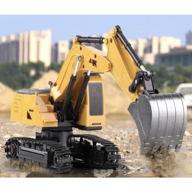 Xe cẩu múc điều khiển từ xa Gầu SẮT pin SẠC 6 kênh, Đồ Chơi Xe Cẩu , Máy Xúc bánh Xích,đồ chơi thông minh cho bé
