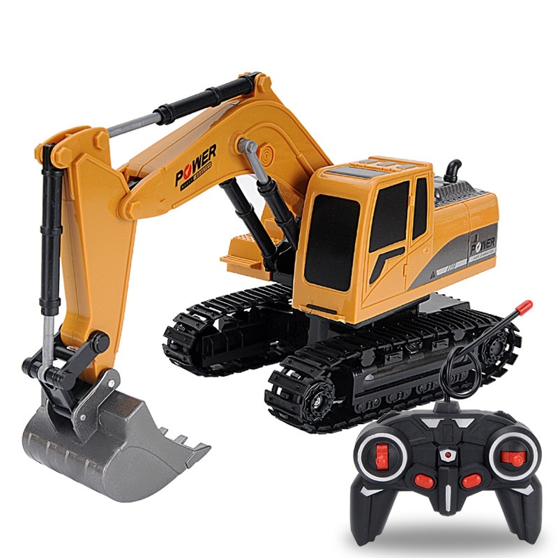 Xe cẩu múc điều khiển từ xa Gầu SẮT pin SẠC 6 kênh, Đồ Chơi Xe Cẩu , Máy Xúc bánh Xích,đồ chơi thông minh cho bé