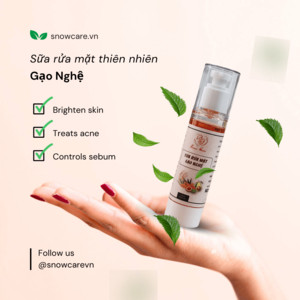 Sữa rửa mặt gạo nghệ bơ