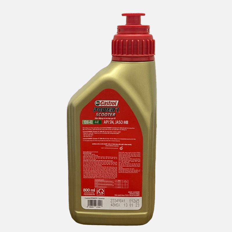 Dầu nhớt dành cho xe tay ga Castrol Power-1 10w-40 0.8l