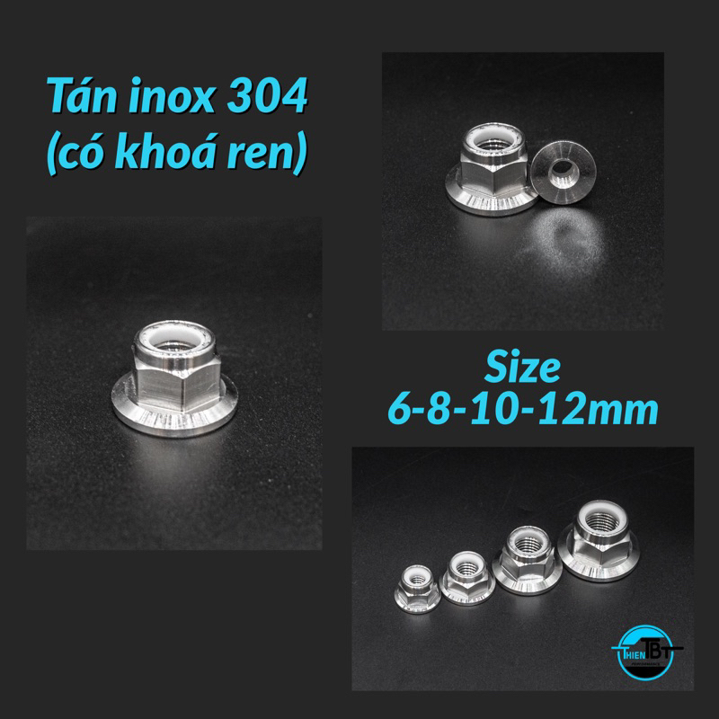 Tán hở inox 304 có khoá ren