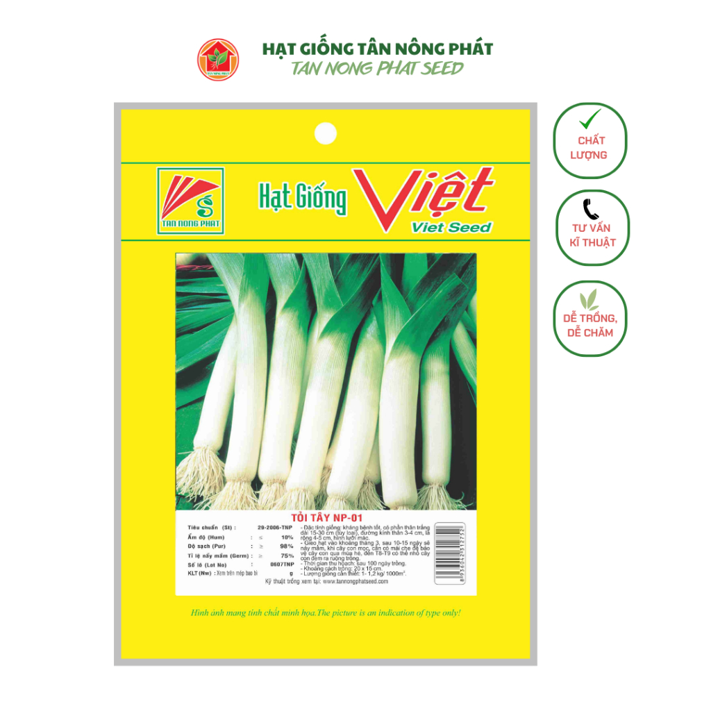 Hạt giống Tỏi Tây (Hành Baro) 5GR