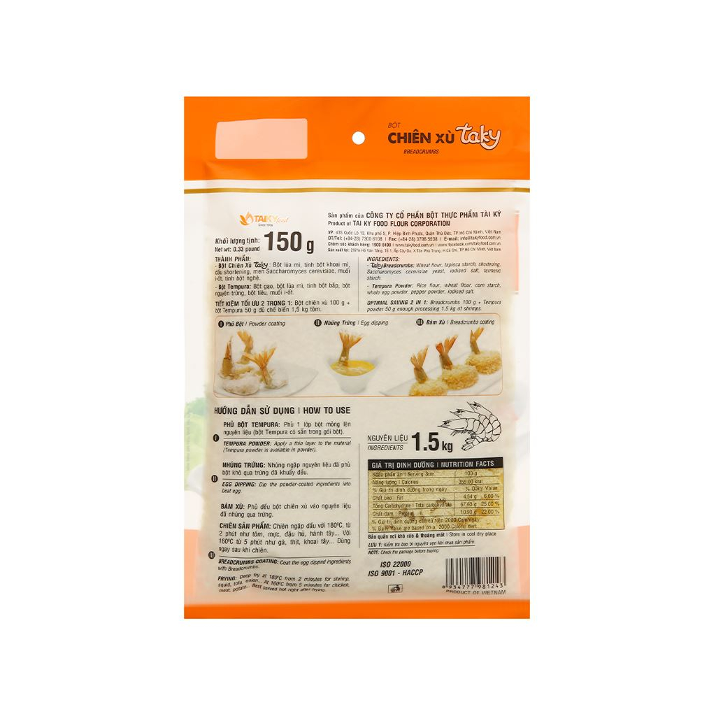 Bột chiên xù Tài Ký 150g chính hãng