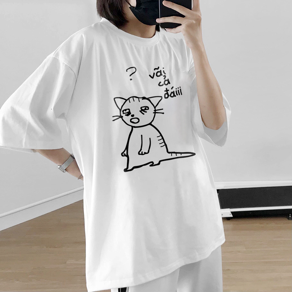 Áo thun local brand mèo bễ vcd | Áo Vớ Vẩn | Cotton 230gsm