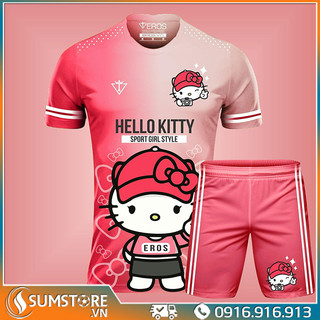 Bộ quần áo dễ thương Kitty Hồng 03 Cực Chất - Thun Lạnh