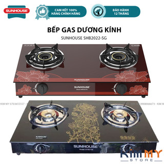 Bếp gas đôi dương kính sunhouse shb2022-sg / shb2106 - bh 12 tháng