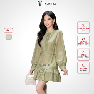 Đầm Nữ FACI Alva Kiểu Đuôi Cá Thiết Kế Cổ Tàu Dài Tay Chất Tơ 2 Lớp Mềm Mại, Sang Trọng FA127