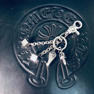 Móc khóa , key chain Chrome Heart chiếc còi mạ bạc 925 cao cấp fullbox - Shop Lộc Độc Và Lạ