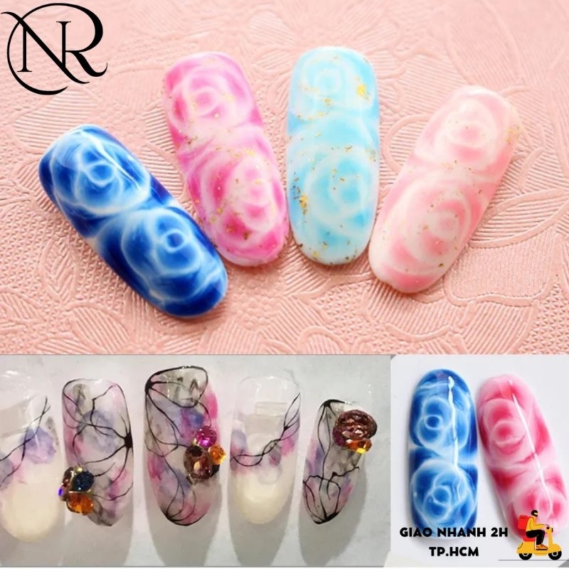 Sơn Gel Top Coat Loang Vinimay Tạo Loang Chuyên Dụng Cho Làm Móng - Nails Red