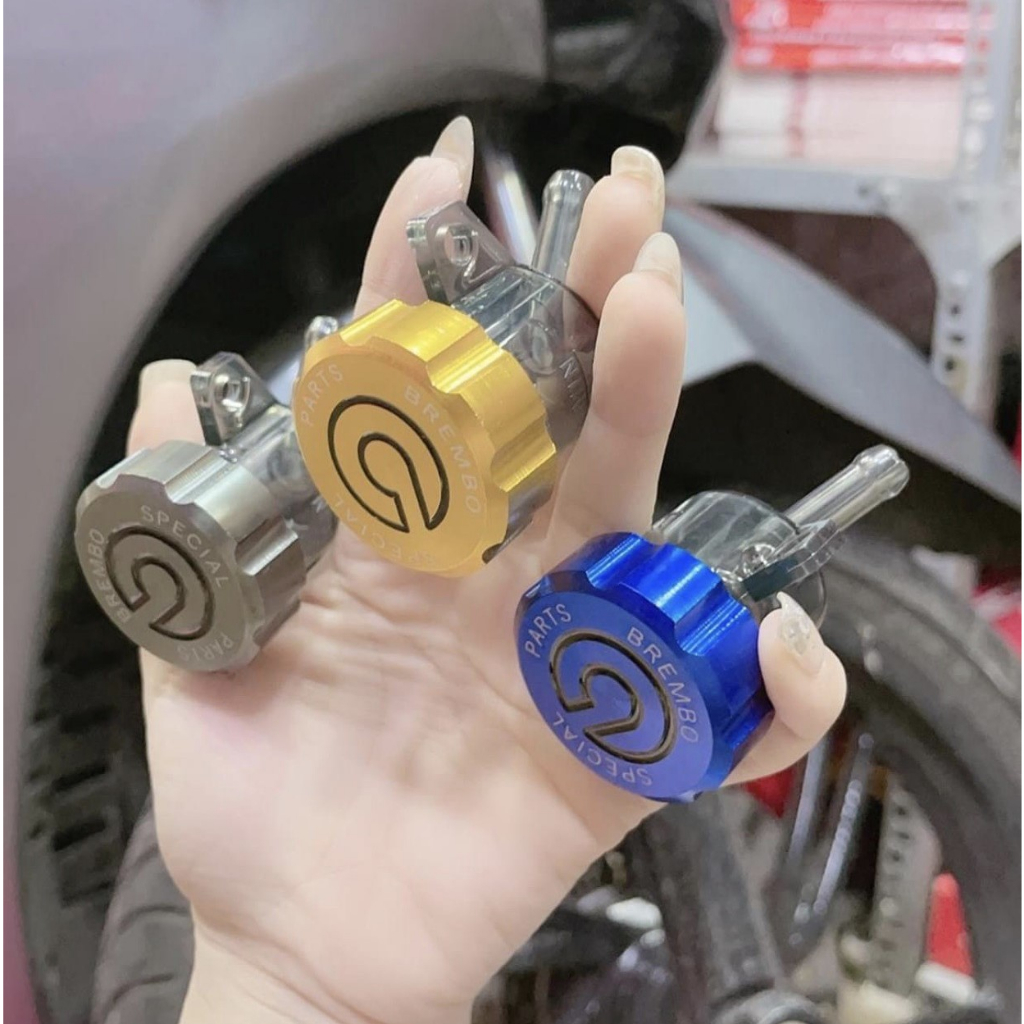 Bình dầu thắng Brembo khói nắp CNC cho xe máy