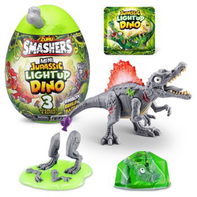 Trứng khủng long có đèn Zuru Smashers Mega Jurassic Light up Dino, chính hãng