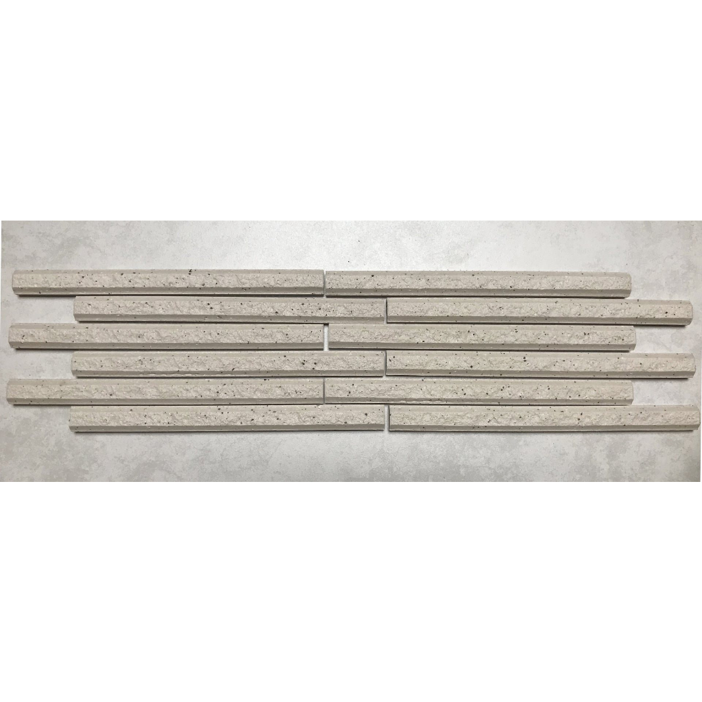 Gạch thẻ que dạng vỉ , trang trí tường phòng khách , tường hàng rào , chống thấm nước