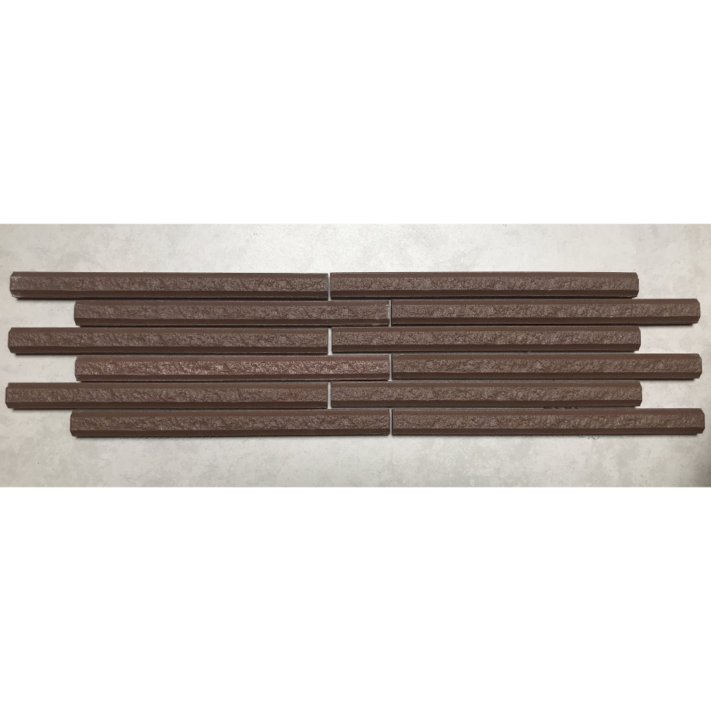 Gạch thẻ que dạng vỉ , trang trí tường phòng khách , tường hàng rào , chống thấm nước